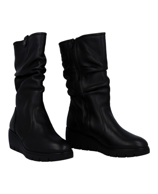 Botas de mujer de piel negra Imac 855510.1400.011 Botas de mujer de piel negra Imac 855510.1400.011