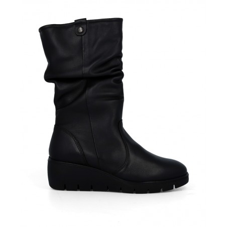 Botas de mujer de piel negra Imac 855510.1400.011