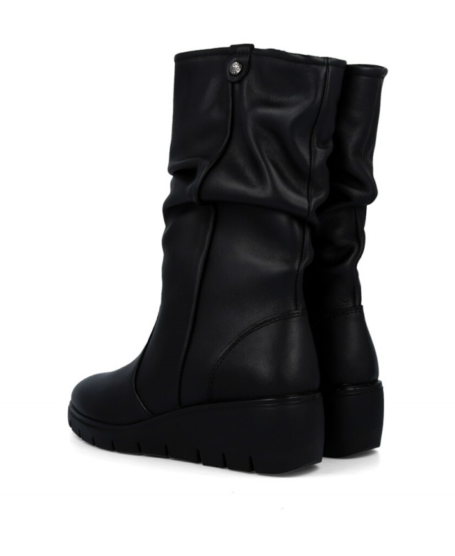 Botas de mujer de piel negra Imac 855510.1400.011 Botas de mujer de piel negra Imac 855510.1400.011