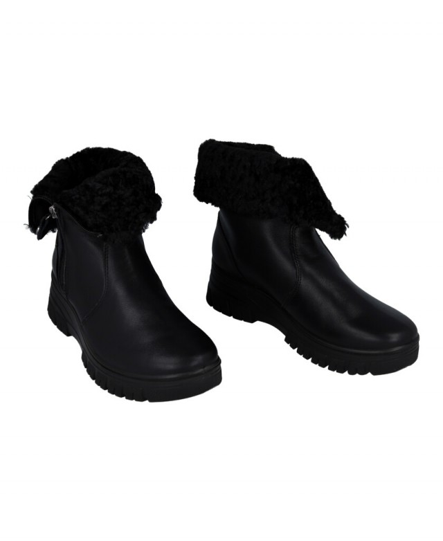 Botines negros de pelo Imac 857038.1400.011 Botines negros de pelo Imac 857038.1400.011