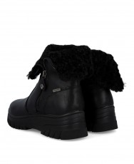 Imac 857038.1400.011 Black Fur Ankle Boots Imac 857038.1400.011 Black Fur Ankle Boots