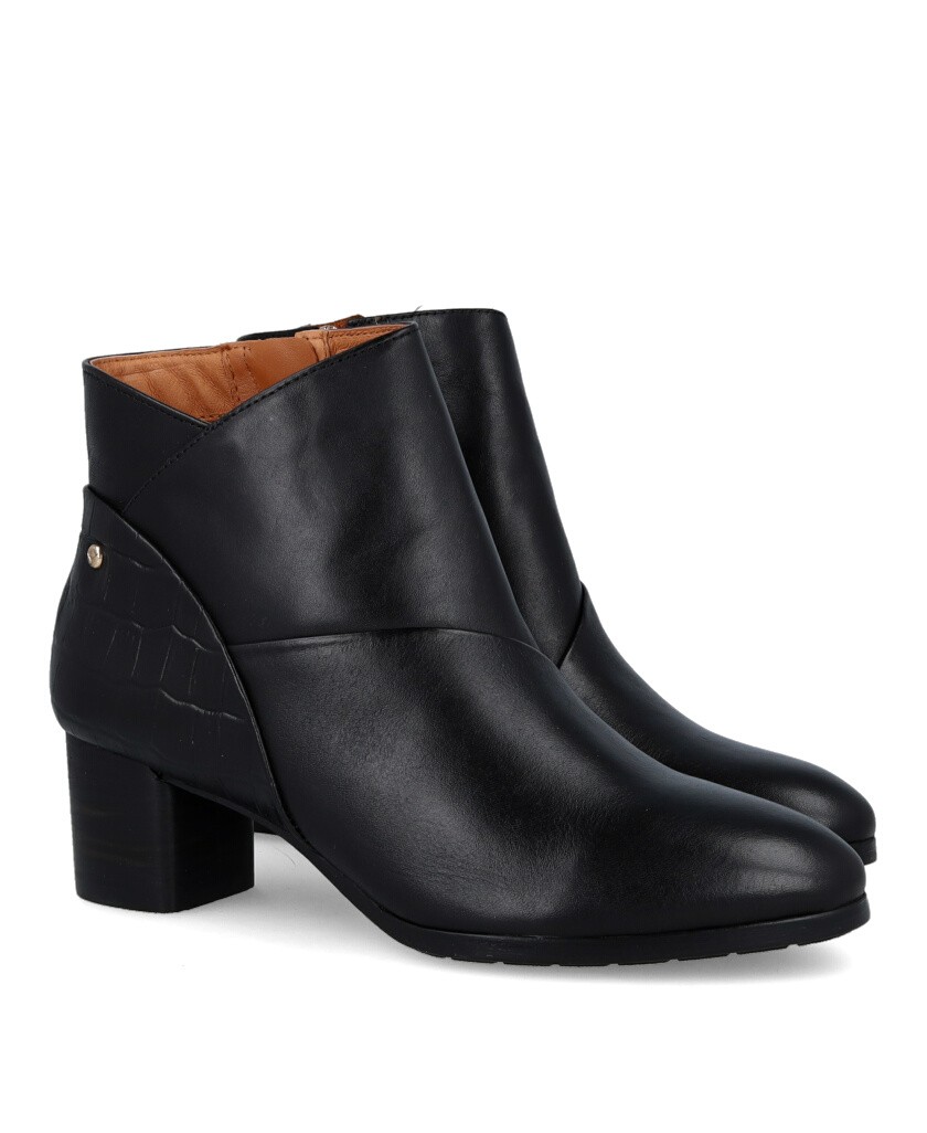 Pikolinos Calafat W1Z-8575C1 Black Heeled Ankle Boot