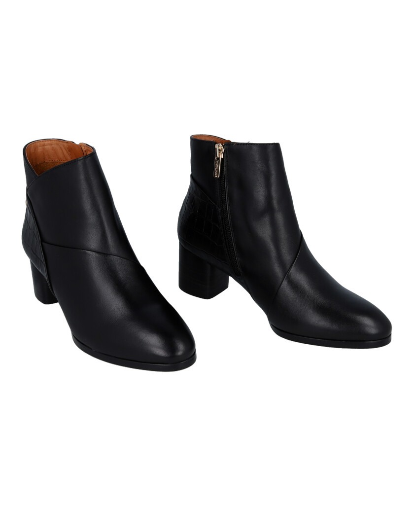 Botín negro de tacón Pikolinos Calafat W1Z-8575C1