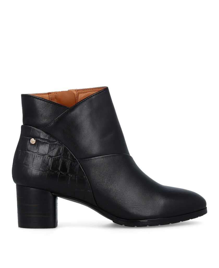 Pikolinos Calafat W1Z-8575C1 Black Heeled Ankle Boot