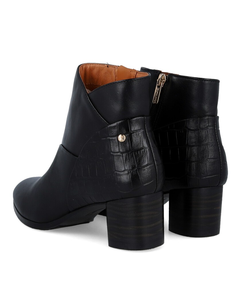 Pikolinos Calafat W1Z-8575C1 Black Heeled Ankle Boot