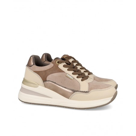 h2Zapatillas urbanas de color taupe Dangela 29066 h2 pAnade un toque de sofisticacion discreta a tu look con las sneakers Dange