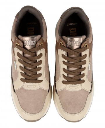 h2Zapatillas urbanas de color taupe Dangela 29066 h2 pAnade un toque de sofisticacion discreta a tu look con las sneakers Dange