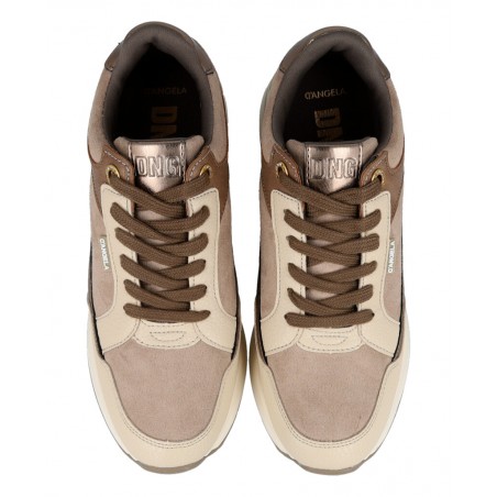 h2Zapatillas urbanas de color taupe Dangela 29066 h2 pAnade un toque de sofisticacion discreta a tu look con las sneakers Dange