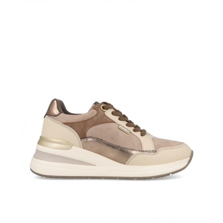 h2Zapatillas urbanas de color taupe Dangela 29066 h2 pAnade un toque de sofisticacion discreta a tu look con las sneakers Dange