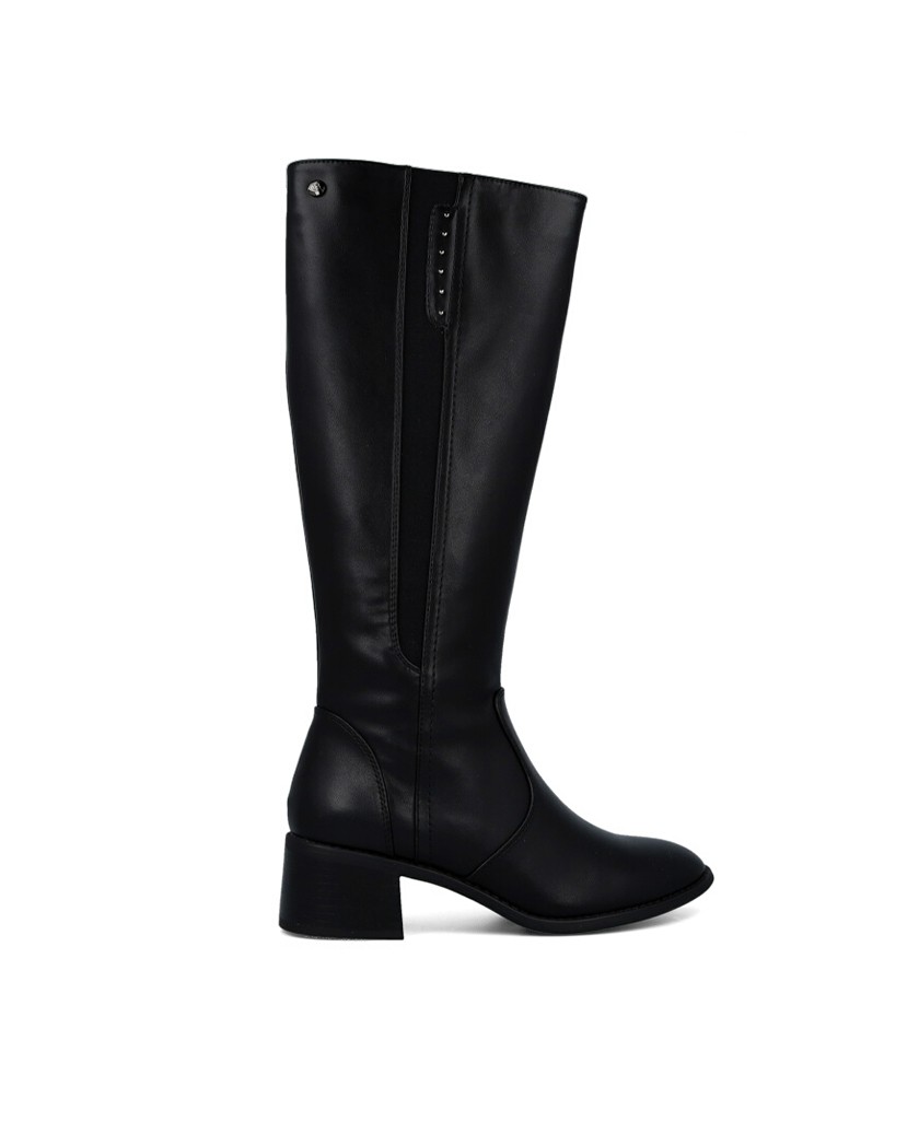 Botas negras con tacón medio Dangela 29186