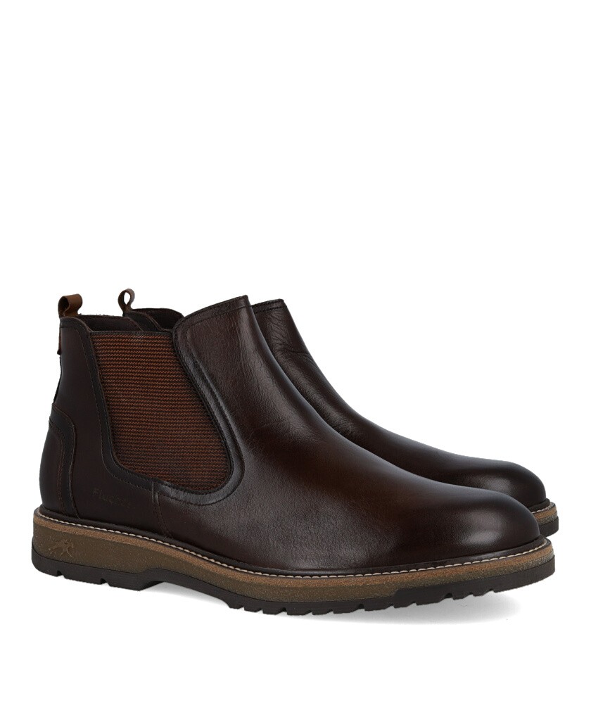 Fluchos F2323 Brown Leather Ankle Boots