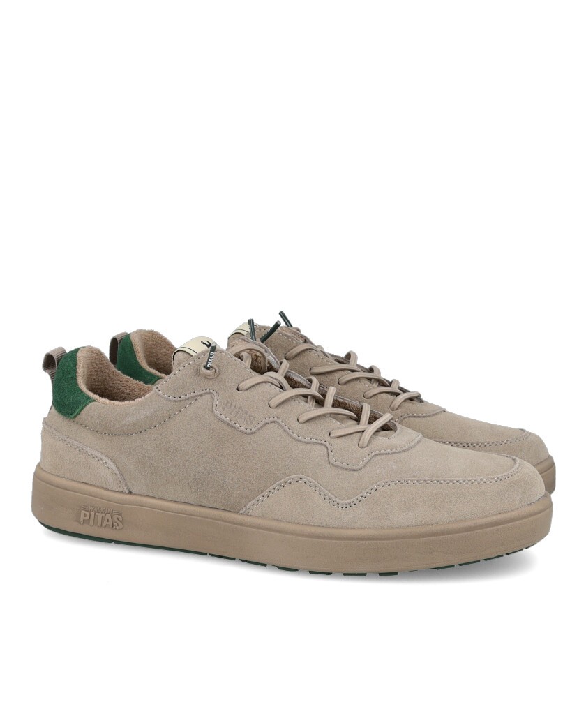 Zapatillas de piel casual Pitas Kume