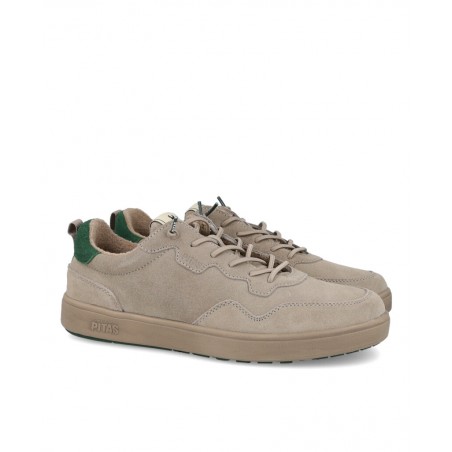 Zapatillas de piel casual Pitas Kume