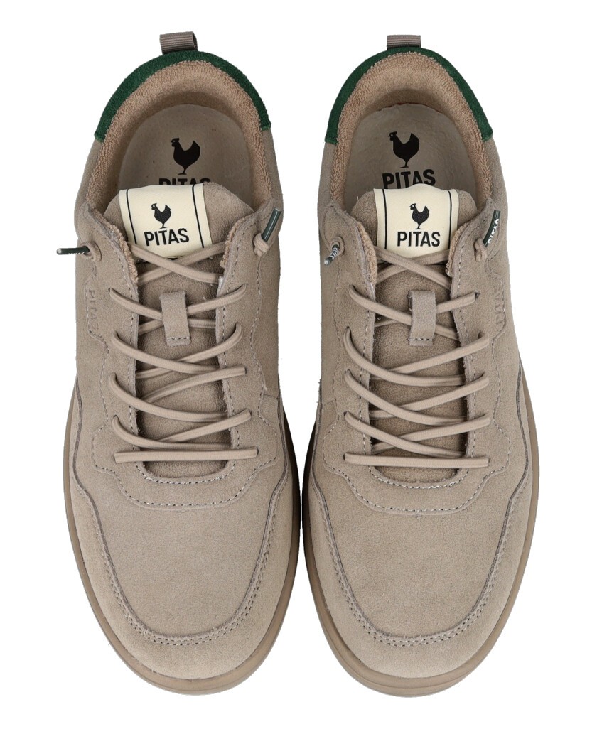 Zapatillas de piel casual Pitas Kume