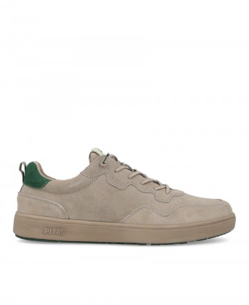Zapatillas de piel casual Pitas Kume
