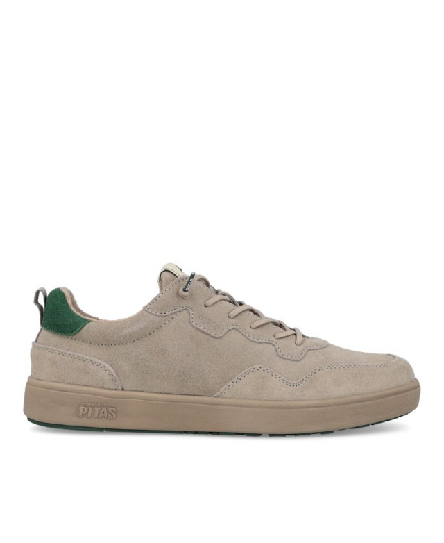 Zapatillas de piel casual Pitas Kume