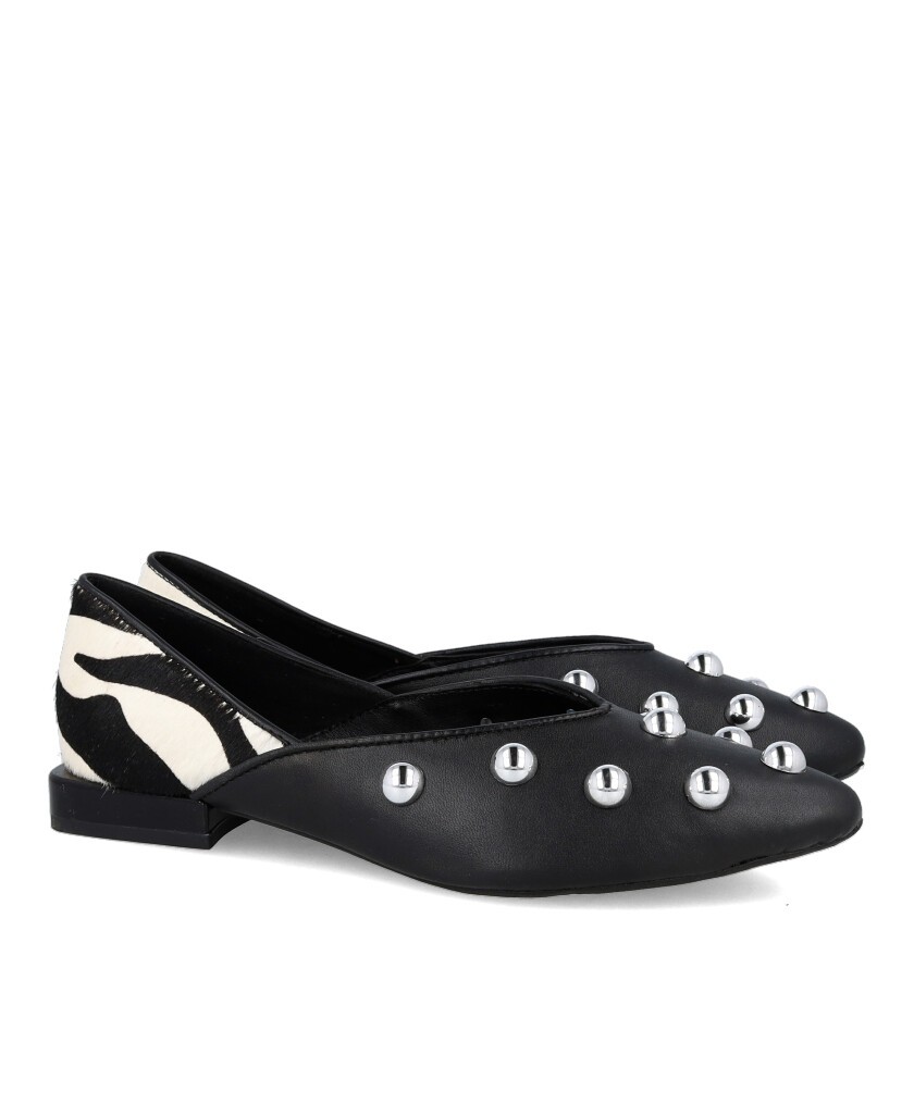 Gioseppo 76113-P Braham ballerina flats with studs