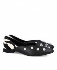 Gioseppo 76113-P Braham ballerina flats with studs