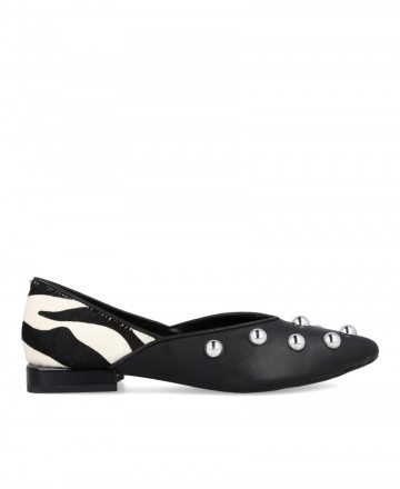 Gioseppo 76113-P Braham ballerina flats with studs
