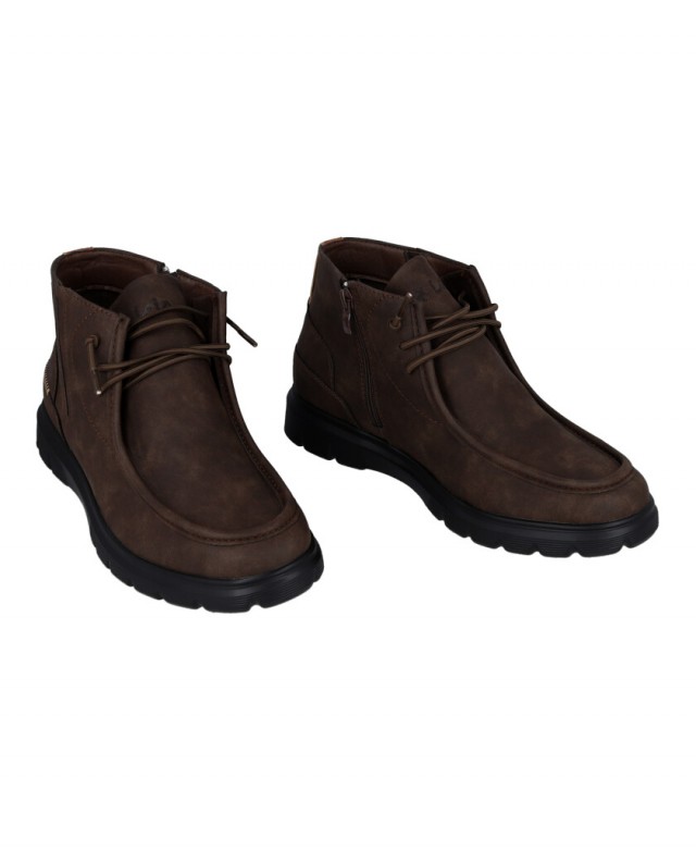 Botines de piel estilo wallabee Lois 64301