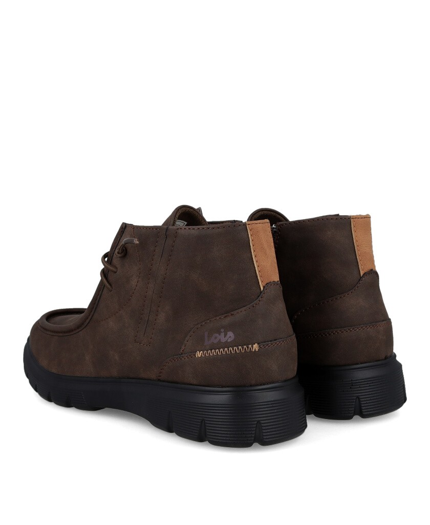 Botines de piel estilo wallabee Lois 64301