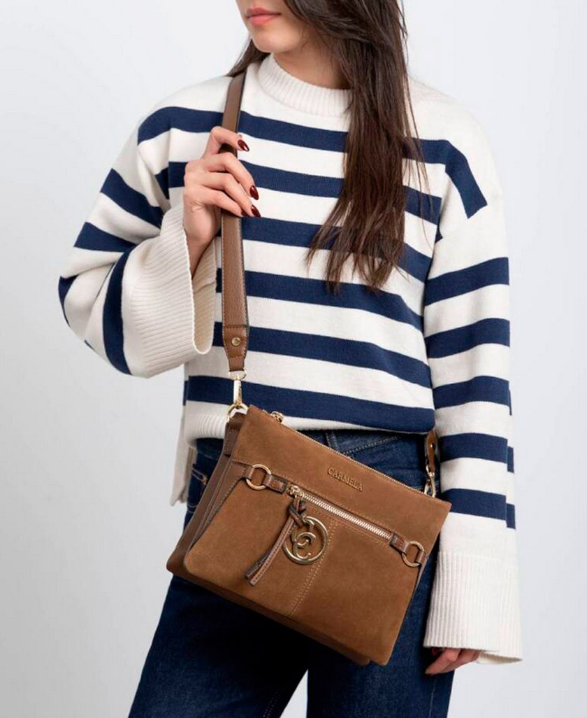 Bolso de piel de serraje Carmela 186174