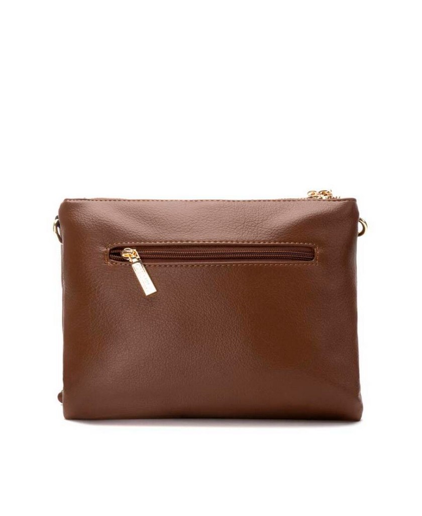 Carmela 186174 brown split leather handbag