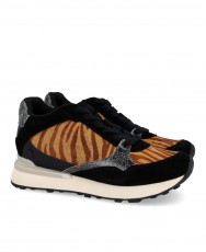 Sneakers negras y taupe Gioseppo Baroda 77007-P Sneakers negras y taupe Gioseppo Baroda 77007-P