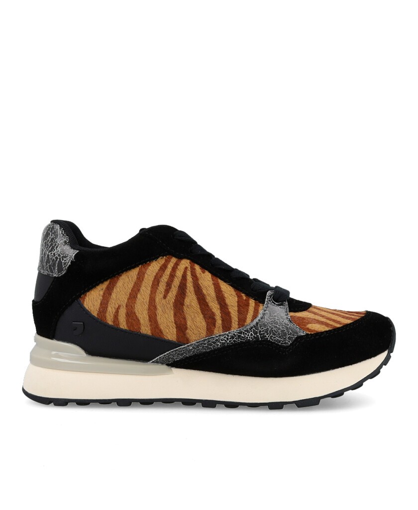 Sneakers negras y taupe Gioseppo Baroda 77007-P