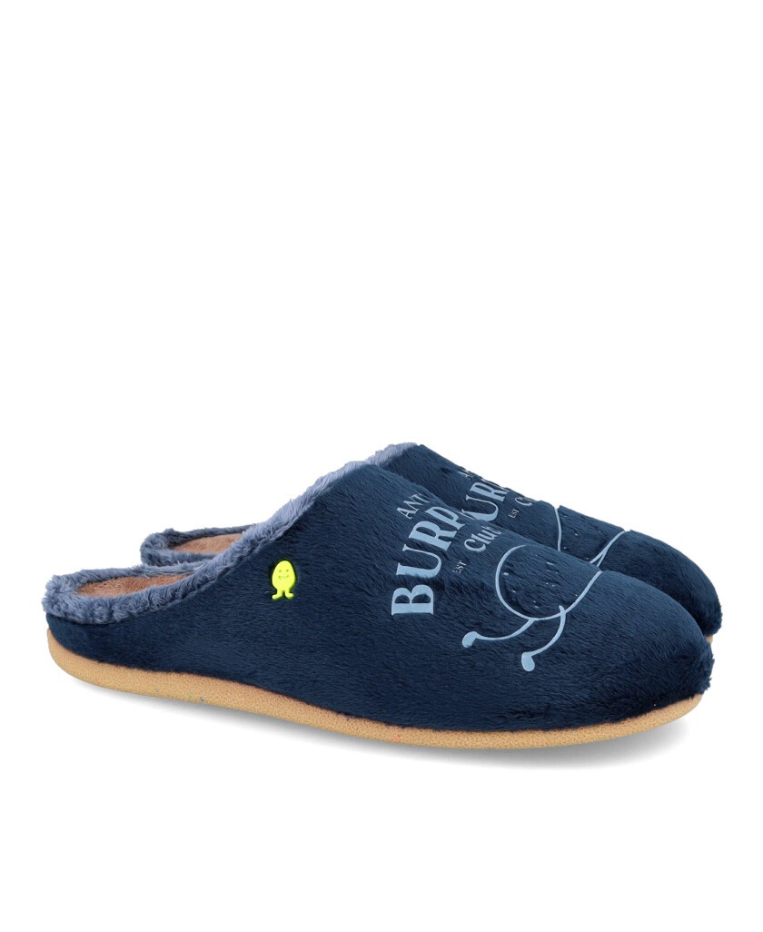 Pantuflas azules Hot Potatoes Trimont 77023-P