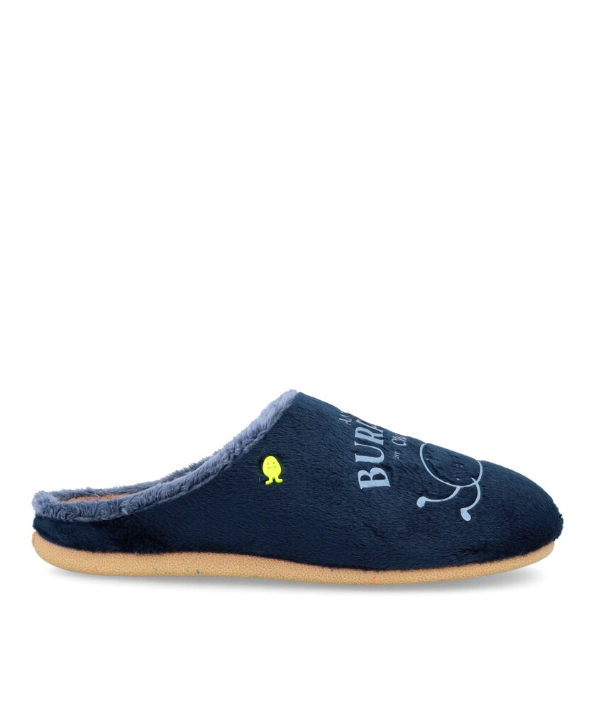 Pantuflas azules Hot Potatoes Trimont 77023-P