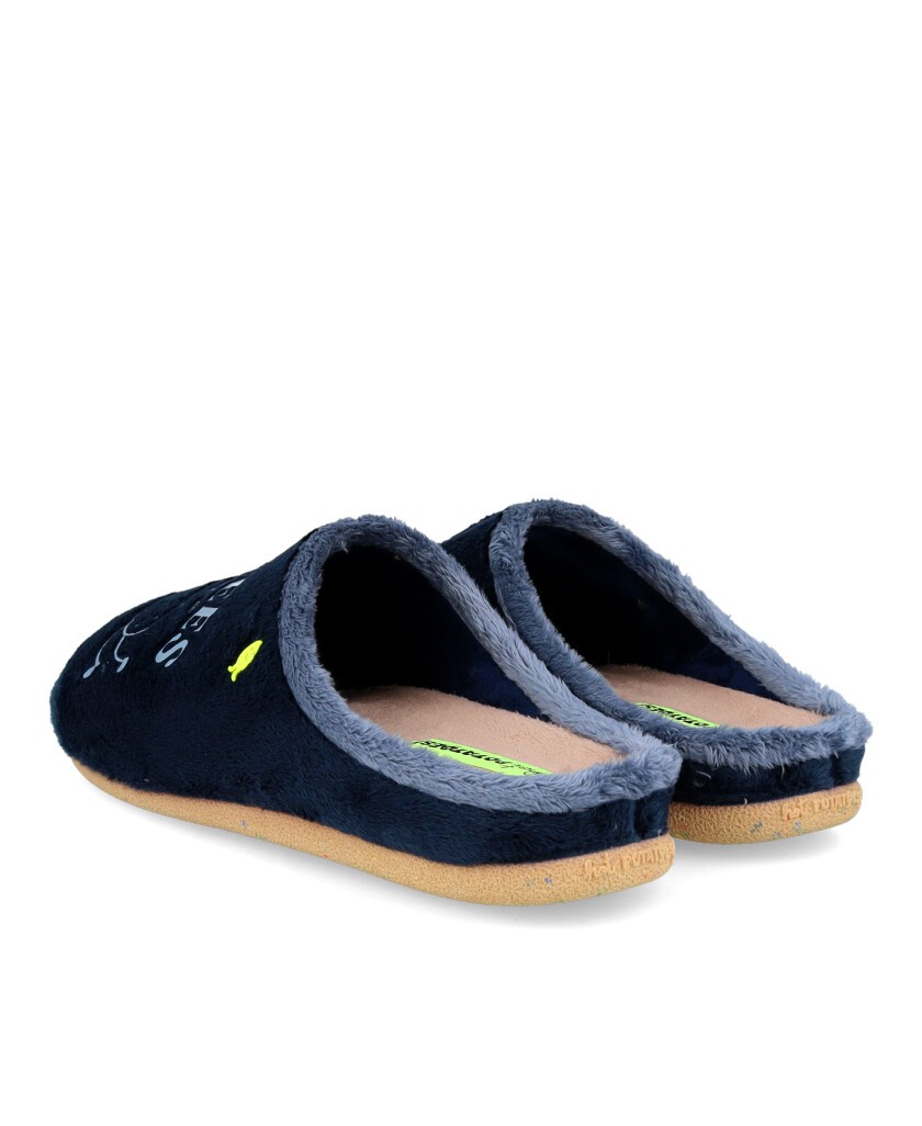 Pantuflas azules Hot Potatoes Trimont 77023-P