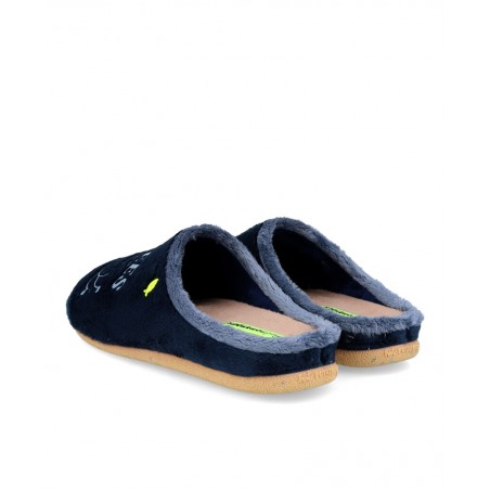 Pantuflas azules Hot Potatoes Trimont 77023-P