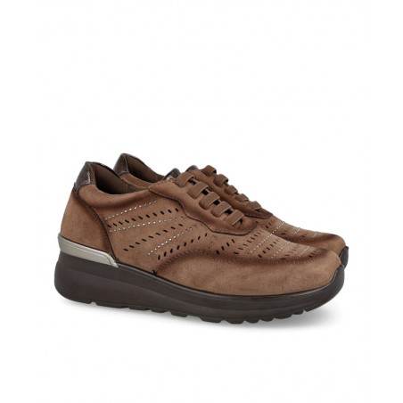 Perforated and Shiny Amarpies 29393 Sneakers