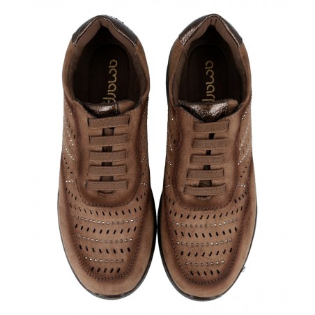 Perforated and Shiny Amarpies 29393 Sneakers
