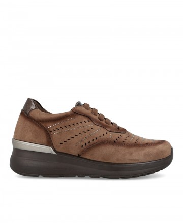 Perforated and Shiny Amarpies 29393 Sneakers