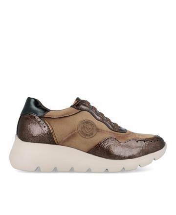 Taupe and Brown Amarpies 29416 Shoes