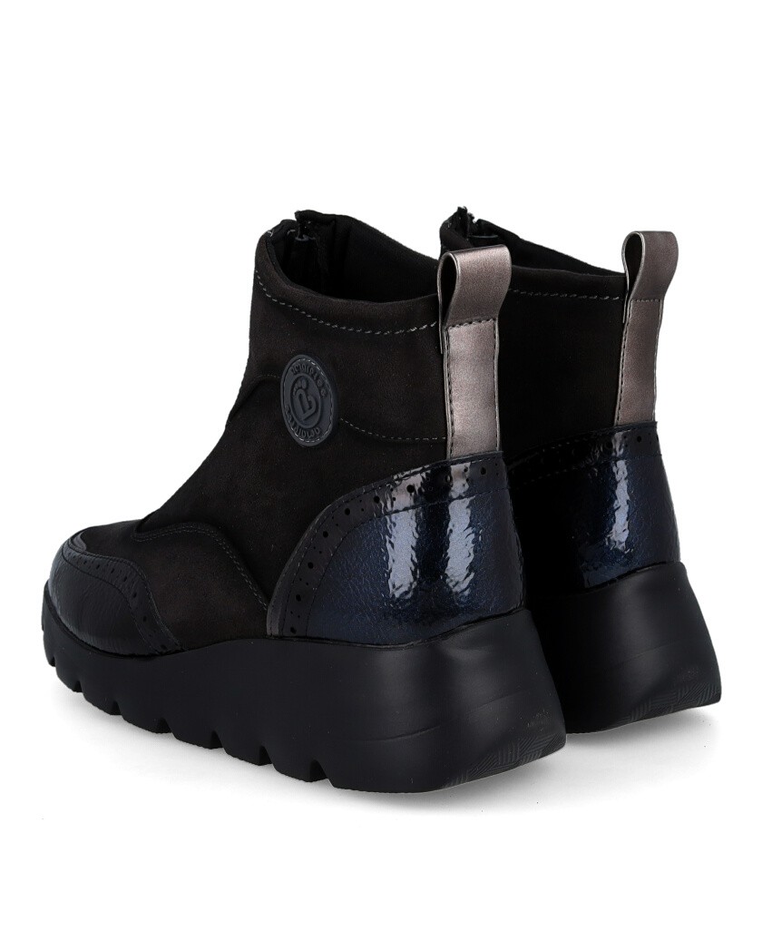 Botines negros con cremallera Amarpies 29419