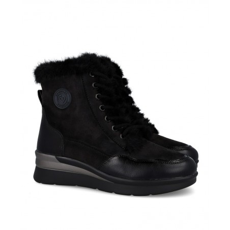 Black Amarpies 29423 Ankle Boots with Warm Lining