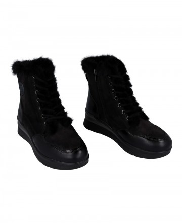 Botines negros con forro abrigo Amarpies 29423