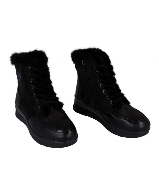 Botines negros con forro abrigo Amarpies 29423 Botines negros con forro abrigo Amarpies 29423