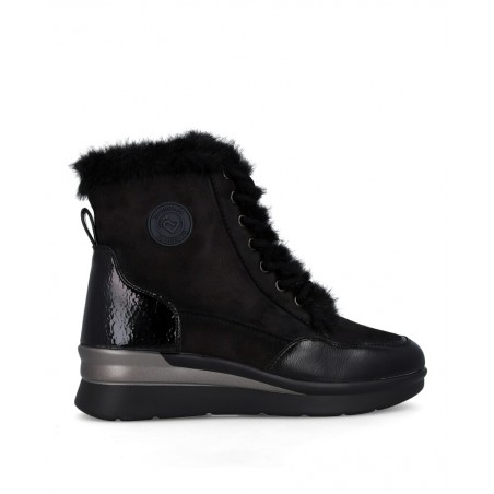 Botines negros con forro abrigo Amarpies 29423