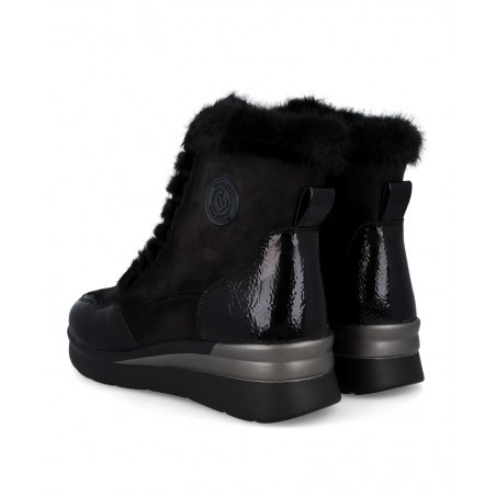 Botines negros con forro abrigo Amarpies 29423