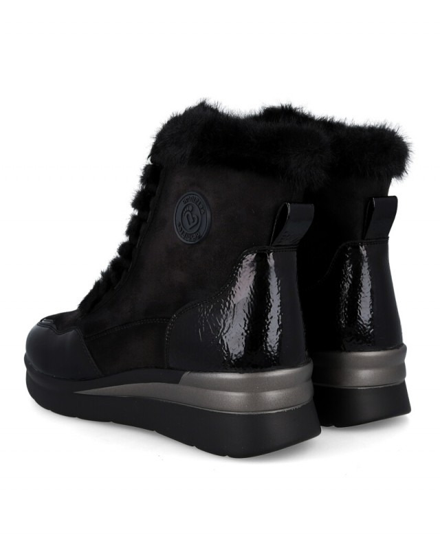 Botines negros con forro abrigo Amarpies 29423 Botines negros con forro abrigo Amarpies 29423