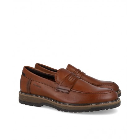 Fluchos F2324 brown leather loafers