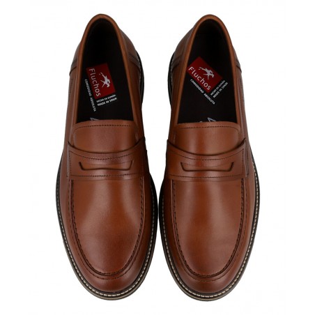Fluchos F2324 brown leather loafers