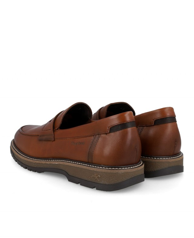 Fluchos F2324 brown leather loafers