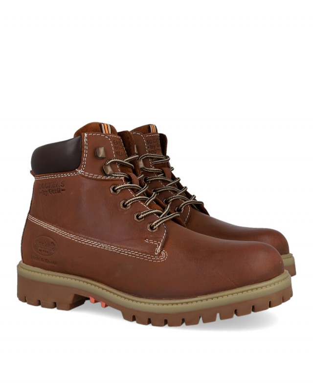 Botines marrones con suela track Dockers 53AX003 Botines marrones con suela track Dockers 53AX003