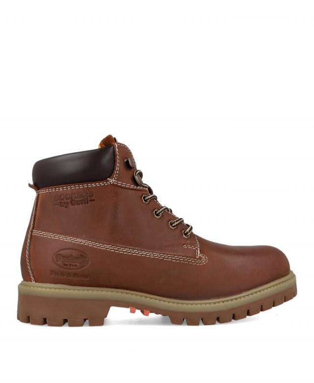 Botines marrones con suela track Dockers 53AX003 Botines marrones con suela track Dockers 53AX003