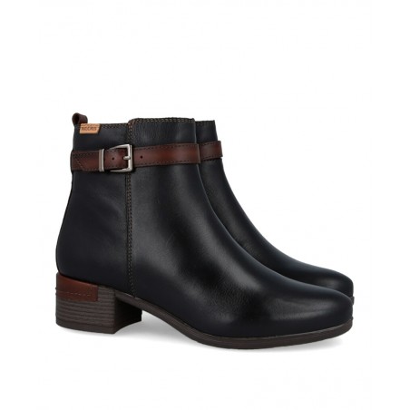 h2Botin negro de piel Pikolinos Malaga W6W 8622C1 h2 pEleva tu estilo con el zapato Pikolinos modelo Malaga W6W 8622C1 la combi